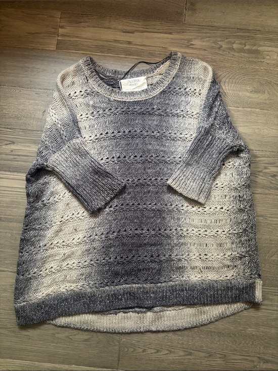Sweaters - California Moonrise | Ombré Lightweight Oversized Knit Sweater Size Small